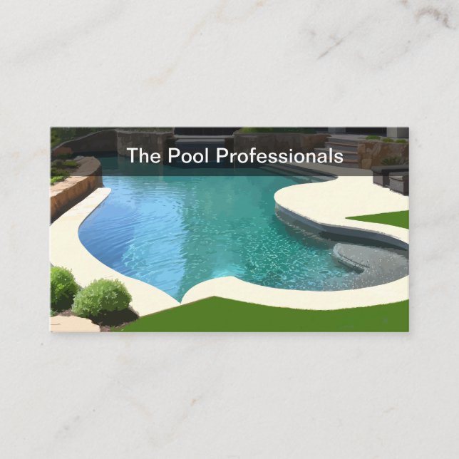Cartes de visite pour piscine (Devant)