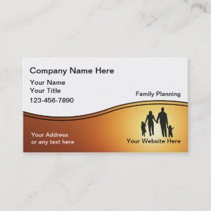 Cartes de visite pour Planificateur de Famille