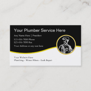 Cartes de visite pour plombier