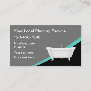Cartes de visite pour plombier de Service de plomb