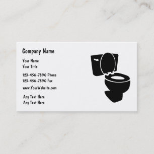 Cartes de visite pour plombier simple