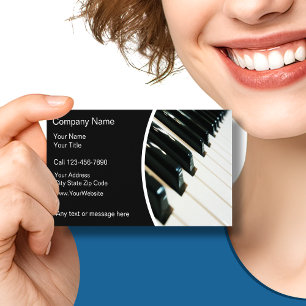 Cartes de visite pour professeur de musique