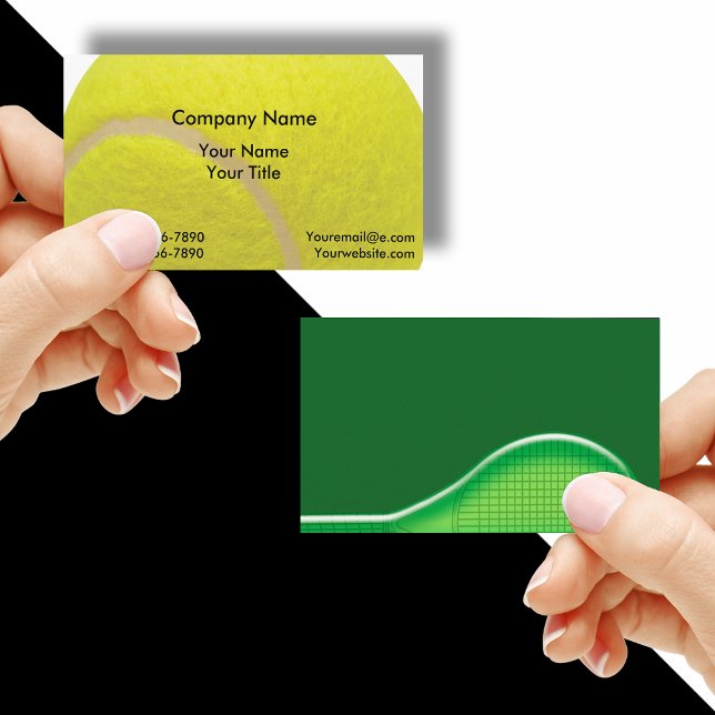 Cartes de visite pour professeur de tennis (Créateur téléchargé)