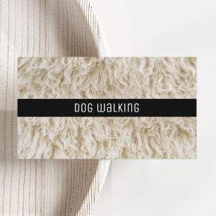 Cartes de visite pour promenade de chiens minimali