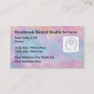 Cartes de visite pour psychothérapie santé mentale