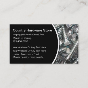 Cartes de visite pour quincaillerie