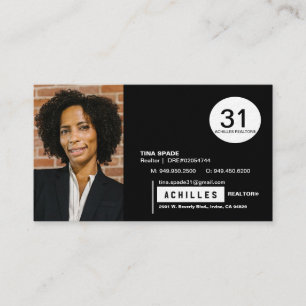 Cartes de visite pour Realtors, Agent de prêt, Age