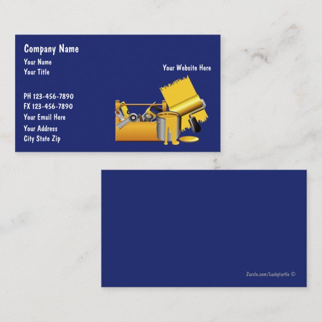 Cartes de visite pour rénovation (Devant / Derrière)