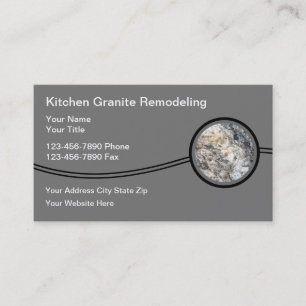 Cartes de visite pour rénovation de cuisine en pie