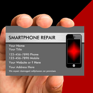 Cartes de visite pour réparation de téléphones mob