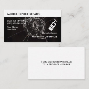 Cartes de visite pour réparation de téléphones por