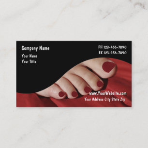 Cartes de visite pour salon de manucure