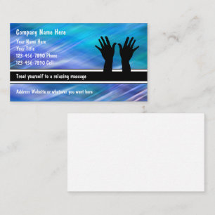 Cartes de visite pour salon de massage Design Mode