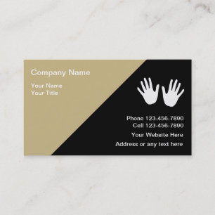 Cartes de visite pour salon de massage moderne