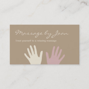 Cartes de visite pour salon de massage simple