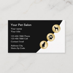 Cartes de visite pour salon de toilettage ou pour