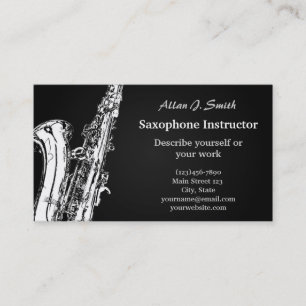 Cartes de visite pour saxophonistes