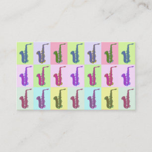 Cartes de visite pour saxophonistes