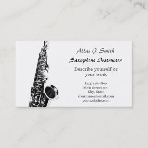 Cartes de visite pour saxophonistes