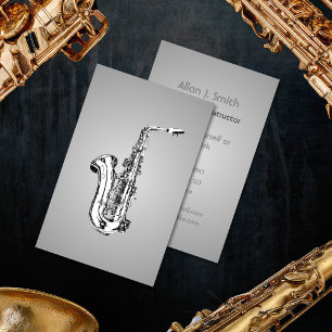 Cartes de visite pour saxophonistes