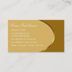 Cartes de visite pour service de ménage élégant