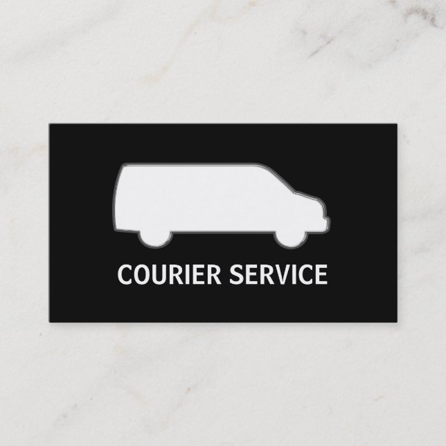 Cartes de visite pour service de messagerie (Devant)