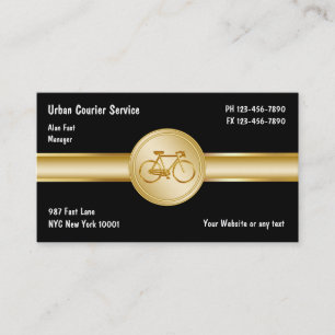Cartes de visite pour service de messagerie de vil