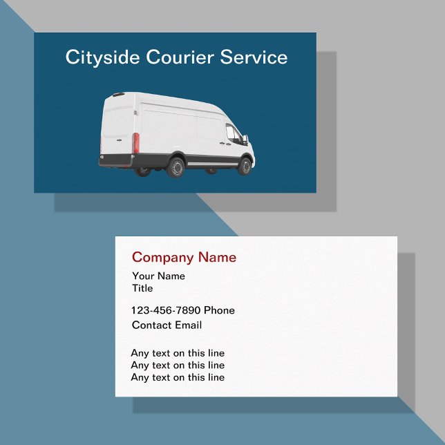 Cartes de visite pour service de messagerie deux c (Créateur téléchargé)