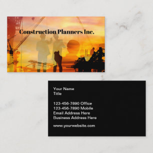 Cartes de visite pour service de planification de