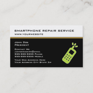 Cartes de visite pour service de réparation de sma