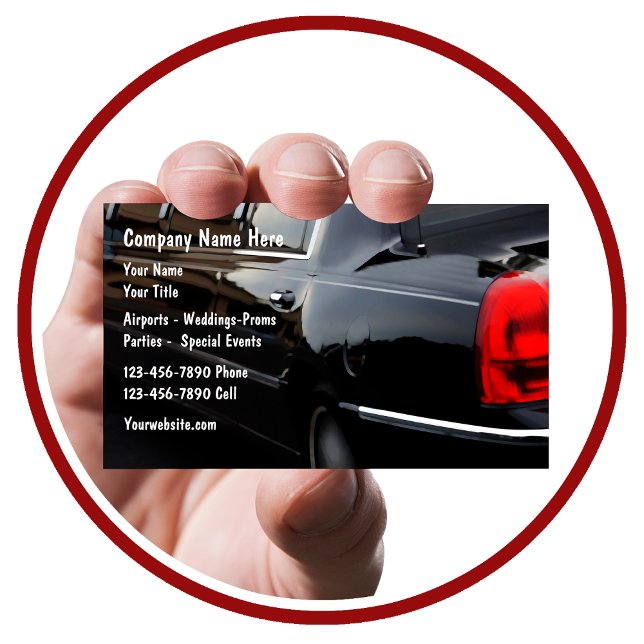 Cartes de visite pour service de voiture de luxe (Créateur téléchargé)