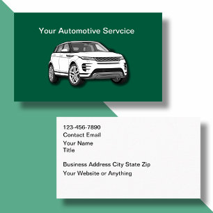 Cartes de visite pour services automobiles Design