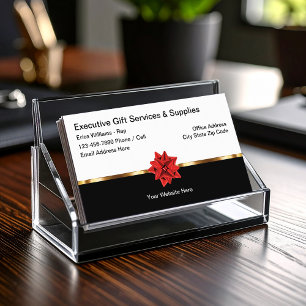 Cartes de visite pour services de cadeaux exécutif
