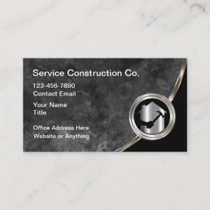 Cartes de visite pour services de construction élé