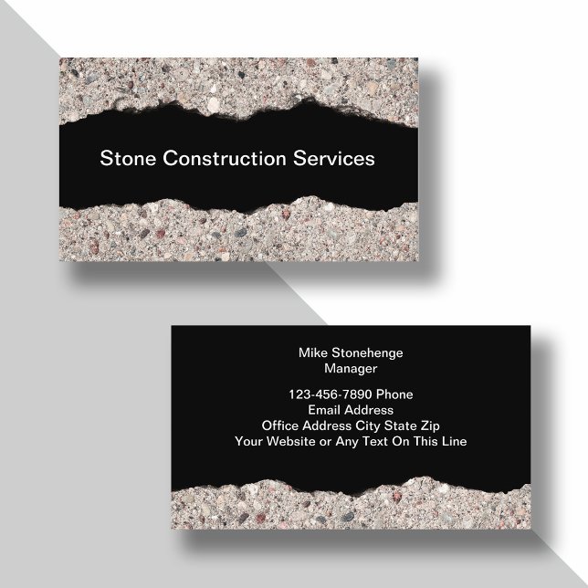 Cartes de visite pour services de construction en  (Créateur téléchargé)