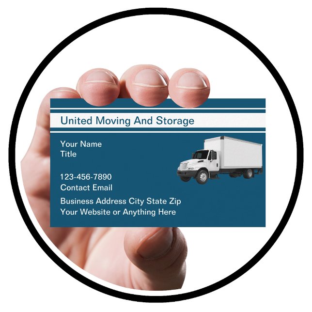 Cartes de visite pour services de déménagement et  (Créateur téléchargé)