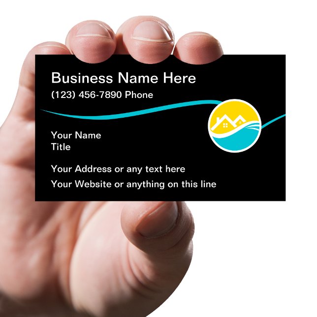 Cartes de visite pour services de maison modernes (Créateur téléchargé)