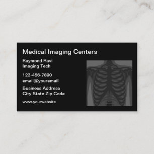 Cartes de visite pour services de radiologie d'ima