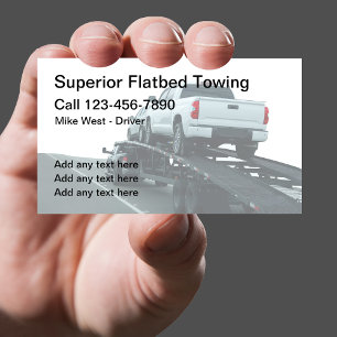 Cartes de visite pour services de remorquage sur p