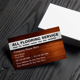 Cartes de visite pour services de revêtement de so