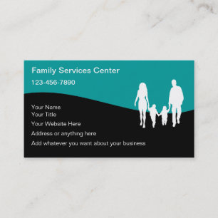 Cartes de visite pour services familiaux