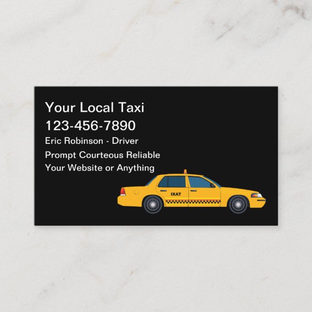 Cartes de visite pour services fiscaux simples (Devant)