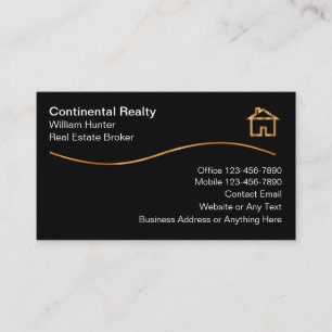 Cartes de visite pour services immobiliers de luxe