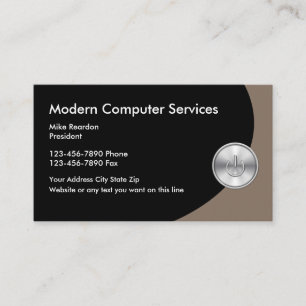 Cartes de visite pour services informatiques