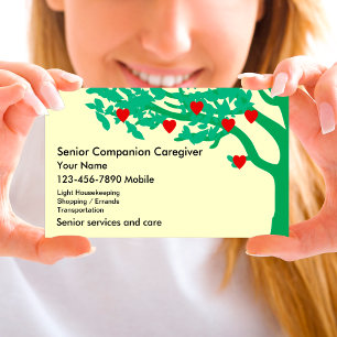 Cartes de visite pour soignant senior
