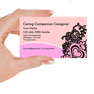 Cartes de visite pour soignant senior