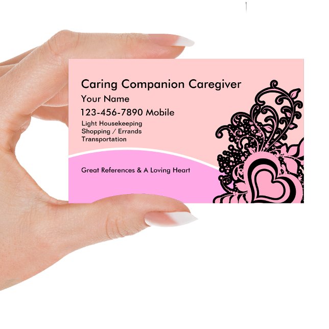 Cartes de visite pour soignant senior (Créateur téléchargé)