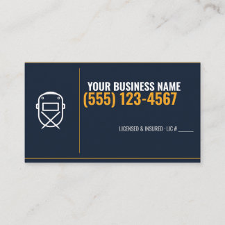 Cartes de visite pour soudeur, carte personnalisée