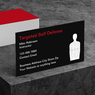 Cartes de visite pour stand de tir moderne cool