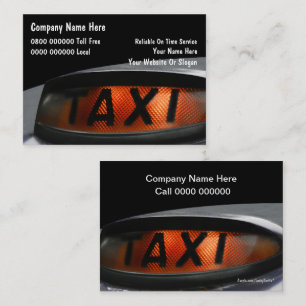Cartes de visite pour taxi au Royaume-Uni